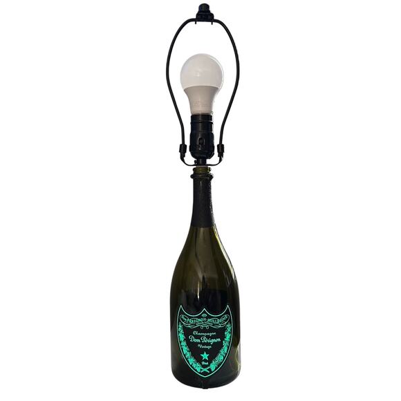 Rare Jerboam Dom Perignon Brut Luminous Light Up 3L Upcycled Lamp - Picture 1 of 10